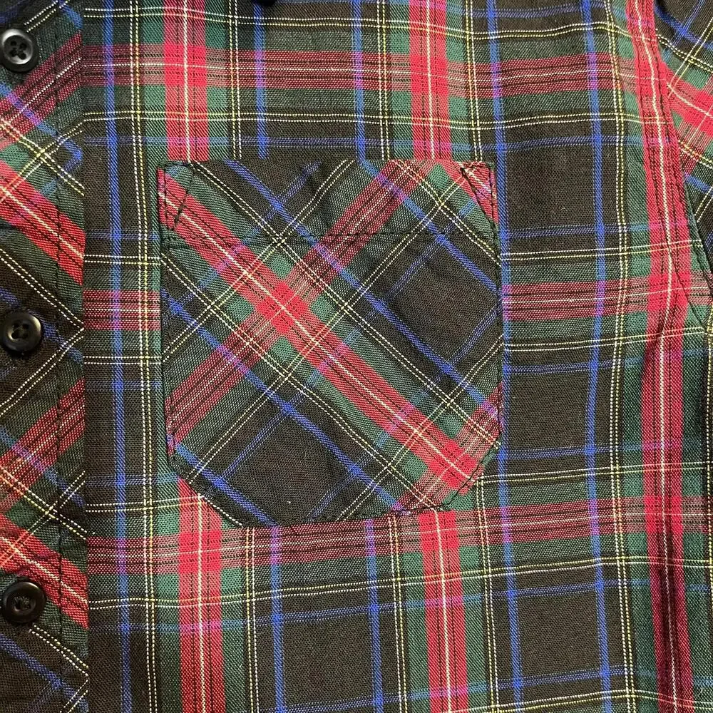 Free Assembly Shirt Boys 4/5 Plaid  Christmas Classic Preppy Holiday‎ School Top